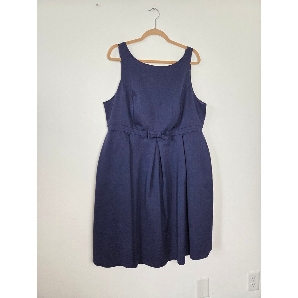 Liza Luxe Modcloth Navy Blue Plus Size 2X Dress A-Line Formal Fitted Flattering